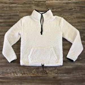 3/21$ SALE!! Sherpa/teddy quarter zip XS